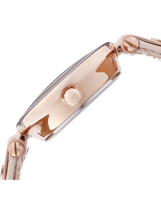 Anne Klein Women\'s Rose Gold Leather Strap Fashion Analog Japanese Quartz Watch